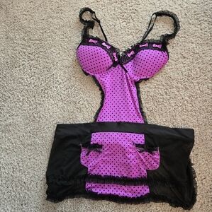 Polkadot lingerie medium